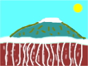 雪解けと滝